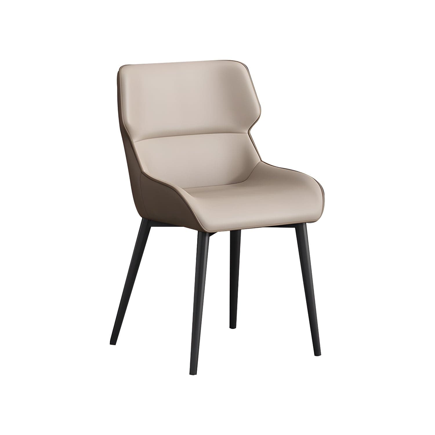 Nordic Style Metal Chair Wingback Kitchen Side Chair for Dinning Room - image 3