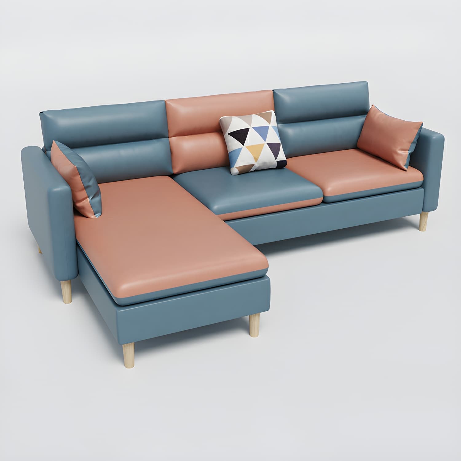 Comfortable Modern L-Shaped Reversible Sectional Sofa Chaise in Small Size - image 4