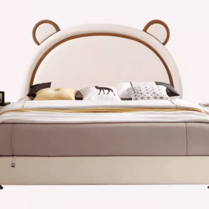 Minimalist Portman/Arched Wood Panel With Legs & Sponge Cushion for Full(54"W x 75"L)/King(76"W x 80"L)/Queen(60"W x 80"L) Bed, Standard（36-55“） - image 5