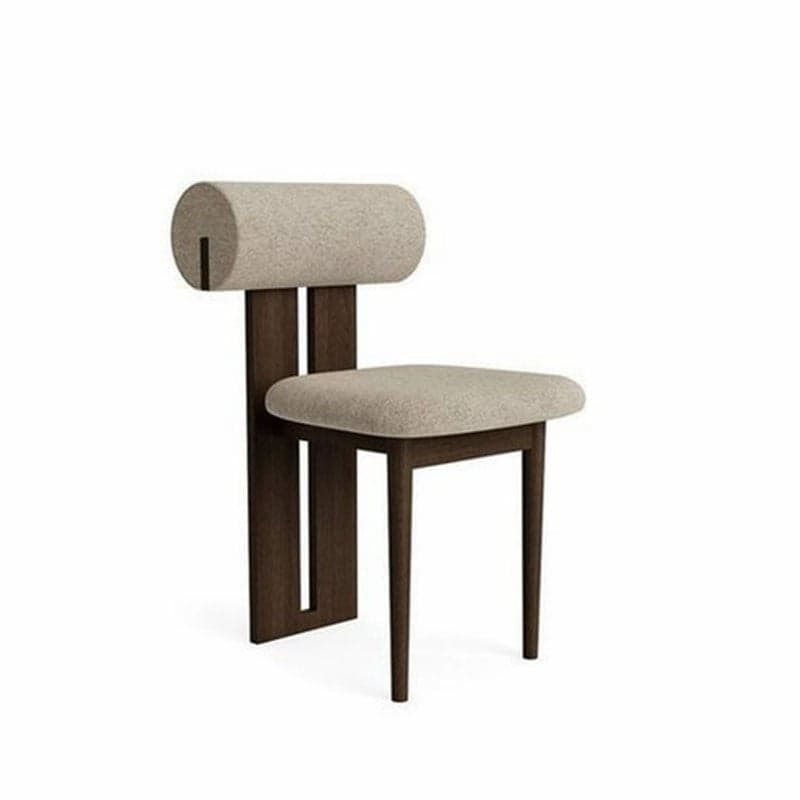 Modern Upholstered Armless Kitchen & Dining Chair, Open Back, Wood Ash, 1 Piece - image 7