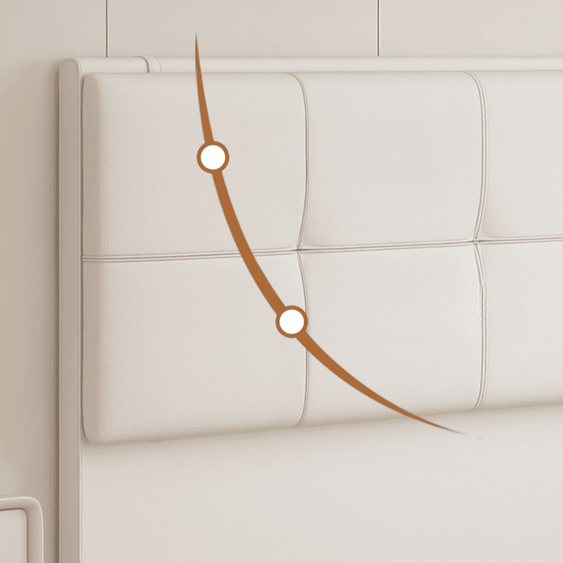 Art Deco Style Panel Headboard in Pine Wood with No Distressing, Rectangle Shape for Twin/King/Queen Bed, Featuring Sponge Upholstery and Standard Height - image 8