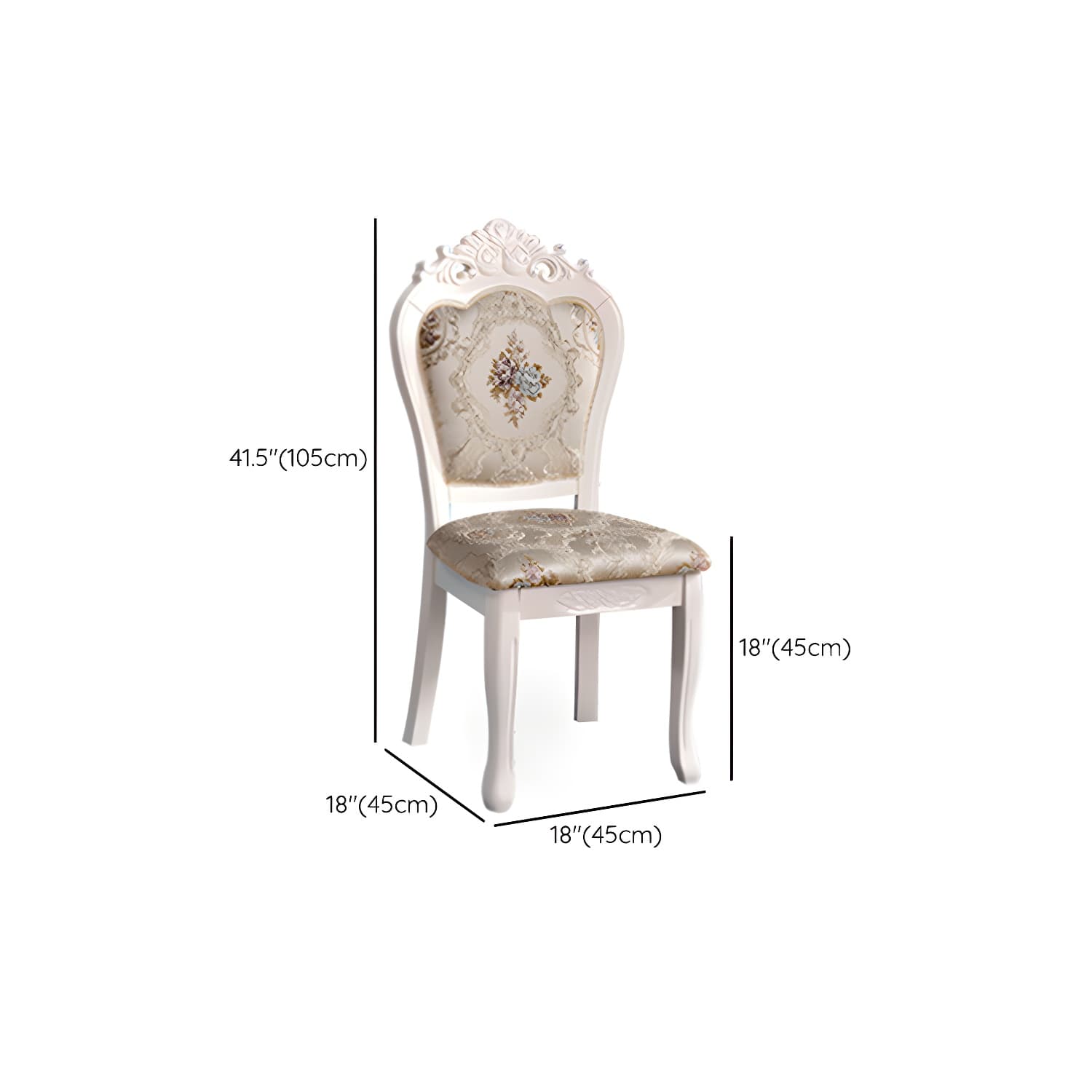 Victorian Style Wood Dining Set - Solid Wood Construction with Warranty - 5-Piece Set - image 24