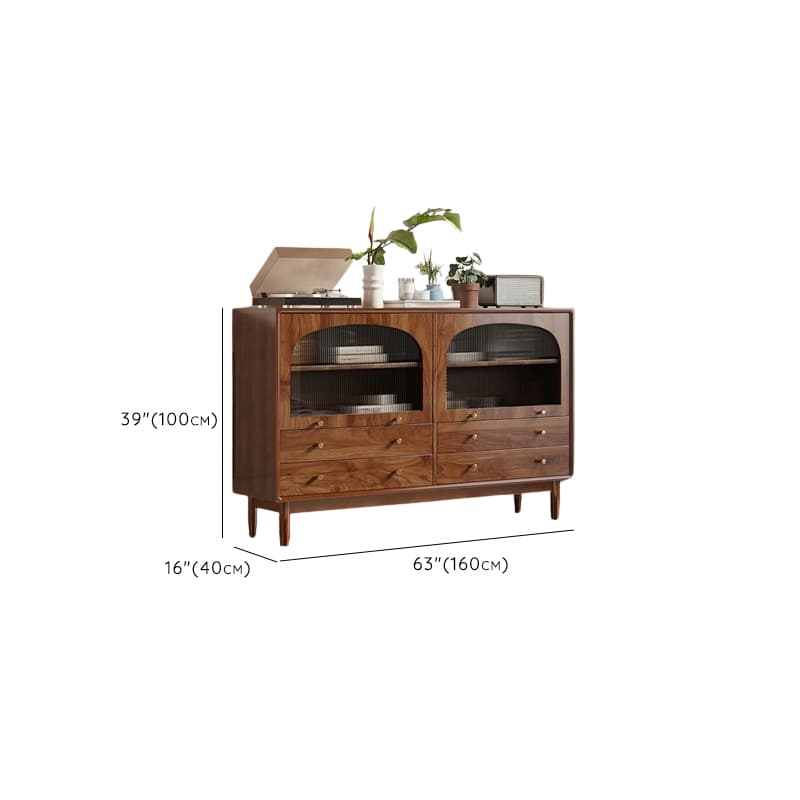 Mid-Century Modern Standalone Accent Cabinet for Parlor with Hydrophobic Feature - image 12