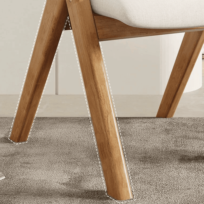 Casual Collapsible Side Chair with Midnight Black/Walnut/Wood Grain Rubberwood Legs and Upholstered Uncovered Back - image 15