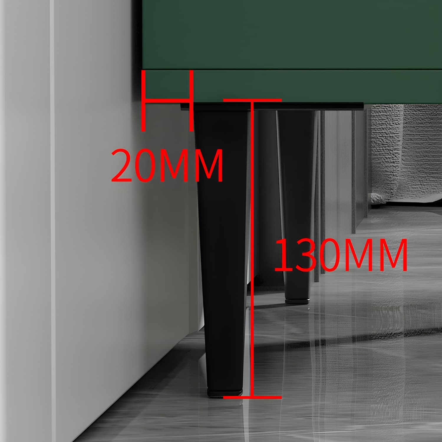 Wooden Accent Cabinet with Glass Door and 2 - Drawer 11.81" Wide Side Cabinet - image 9