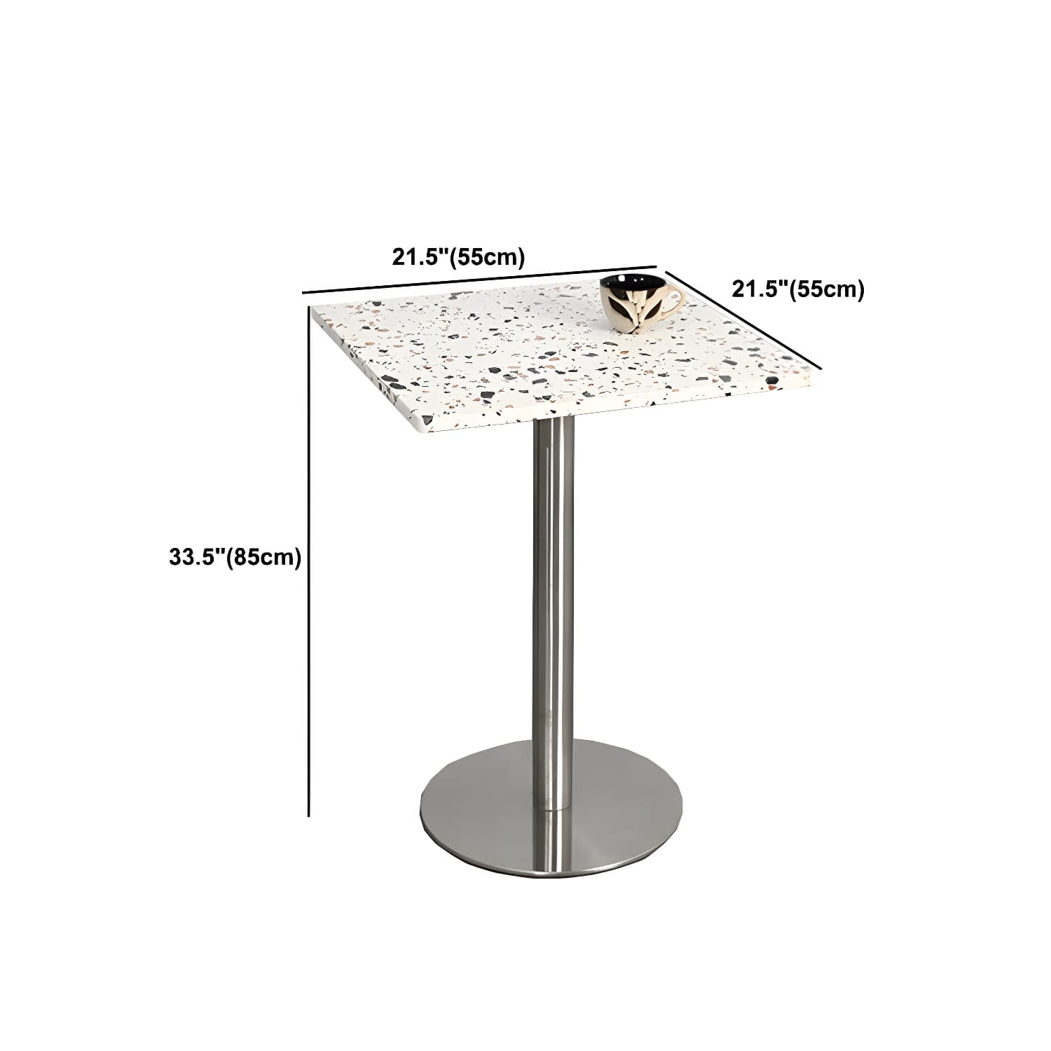 Mid-Century Modern Cocktail Table Pedestal 1 Single Coffee Table - image 27