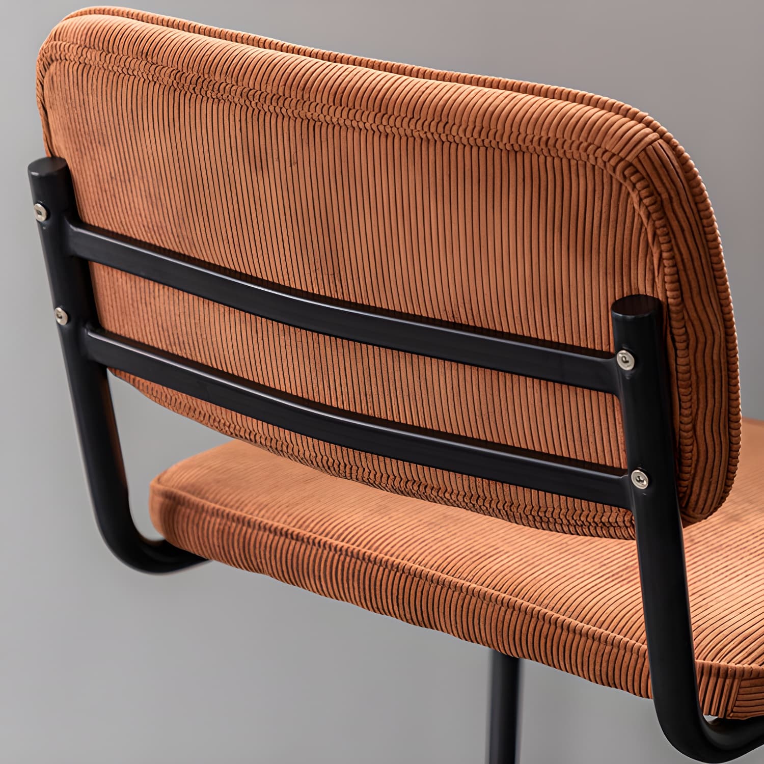 Contemporary Style Dining Chairs Armless Open Back Chairs with Metal Legs - image 14