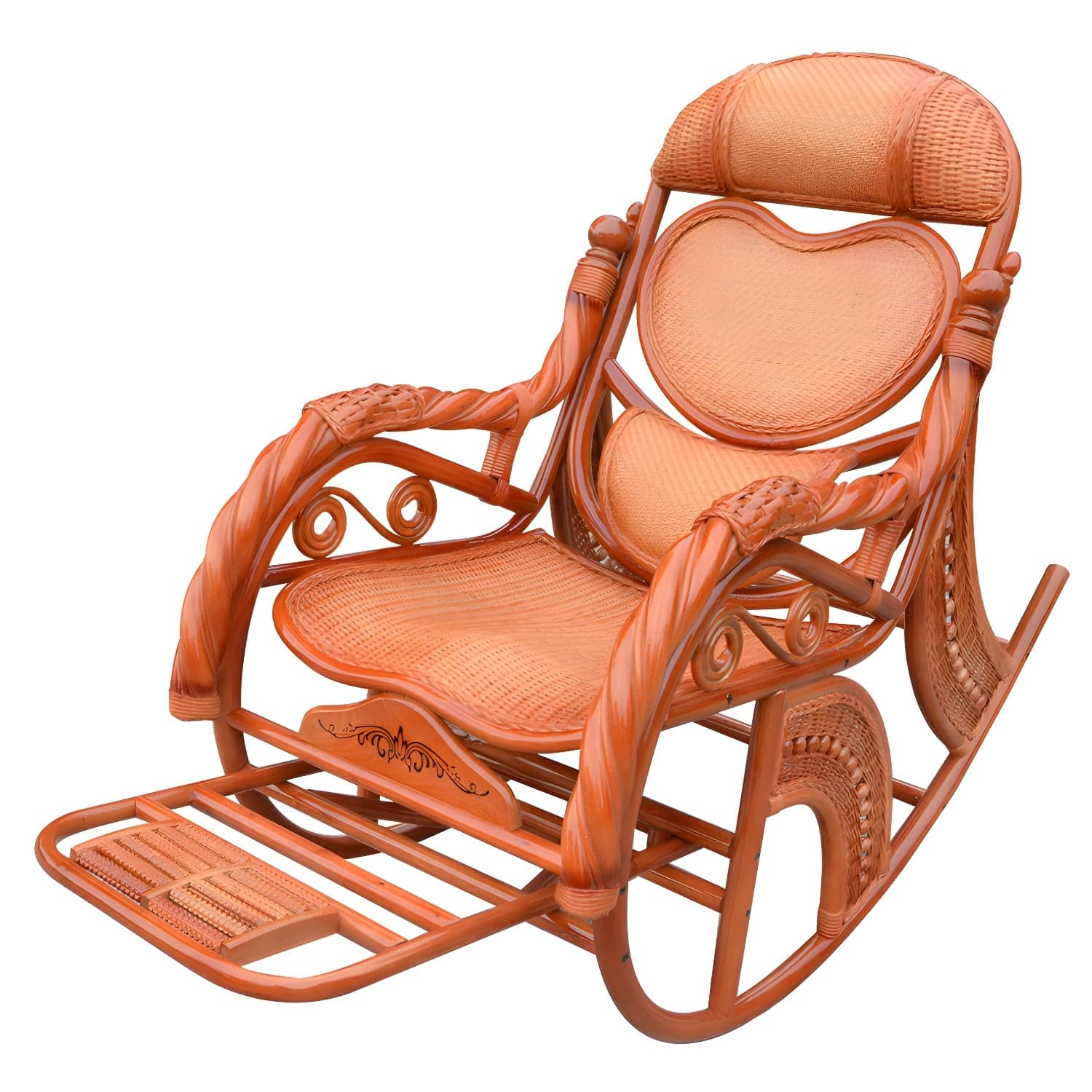Mid Century Modern Recliner Chair Rattan/Wicker Recliner Chair for Living Room - image 9