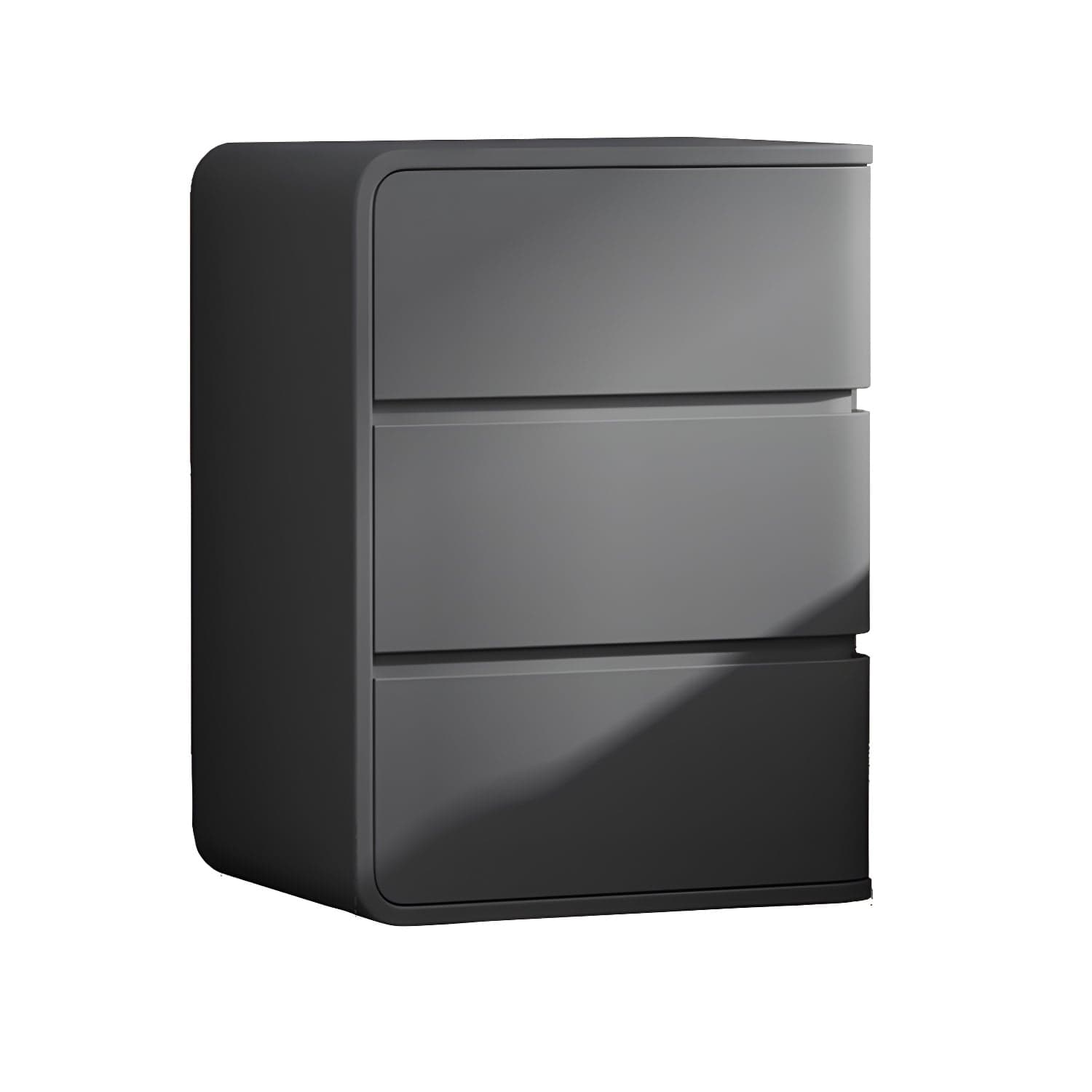 Modern Faux Leather Bachelor's Chest with 3 Drawers - Small Size Nightstand - image 6