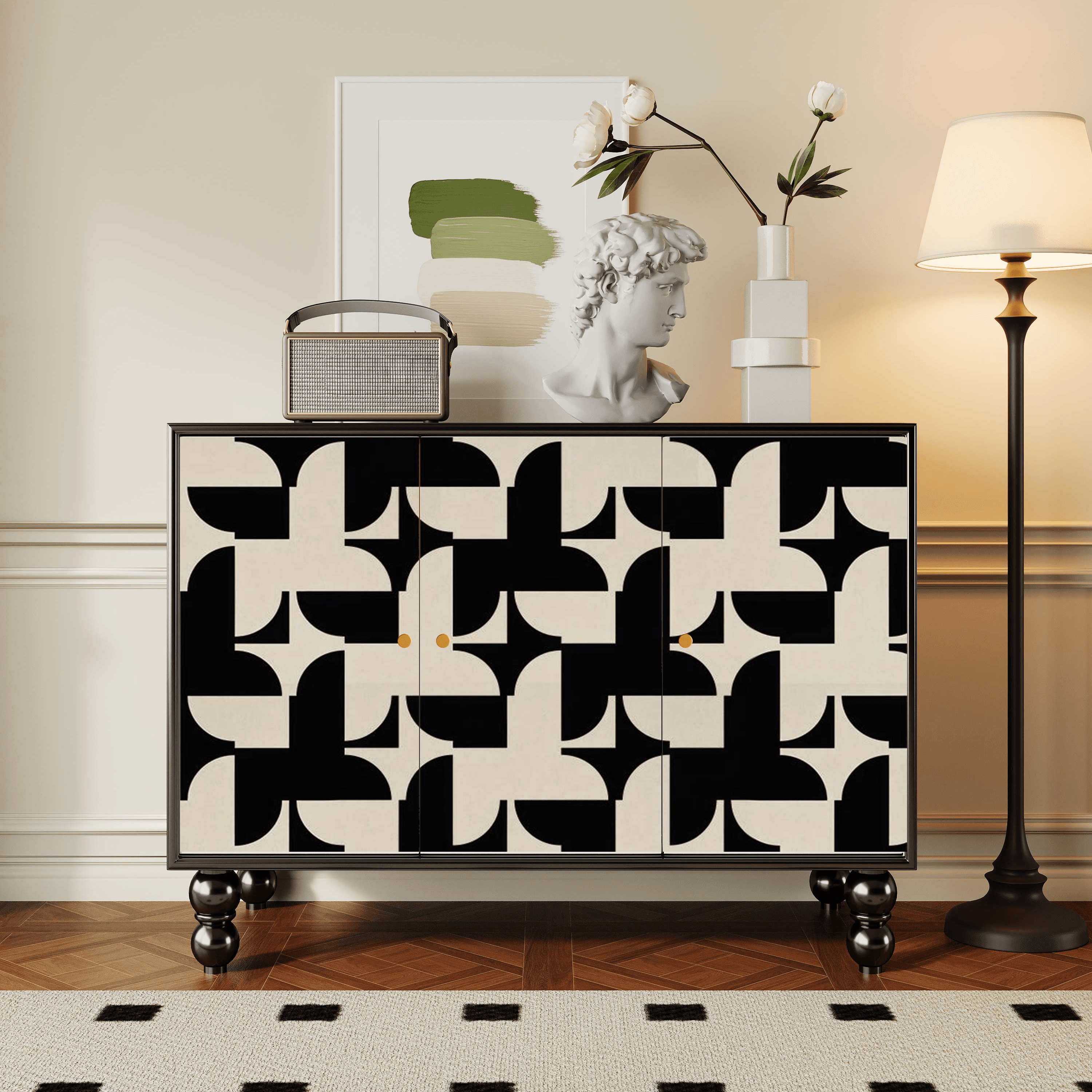 Parlor Detached Sideboard with Six Internal Shelves and Benchtop - image 6