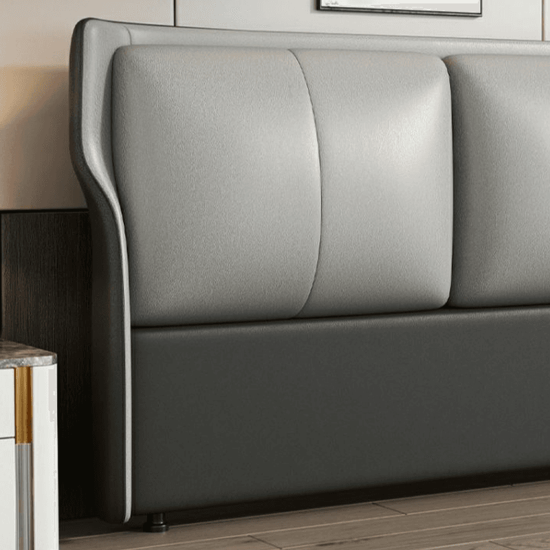 Standard（36-55“） Free-standing Standard Full(54"W x 75"L)/Twin(38"W x 75"L) Rectangular Wingback Headboard With Legs, Sponge Filing and Timber Frame Included - image 10