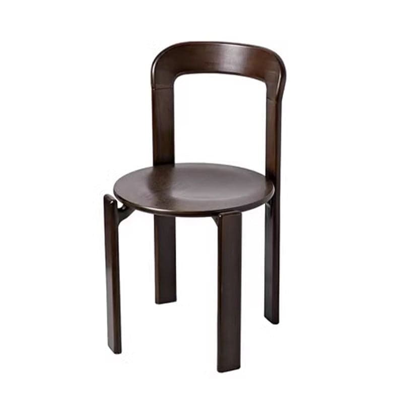 Scandinavian Natural Wood Armless Kitchen Chair 15.3inch Wide Non-Swivel 1 Piece - image 7