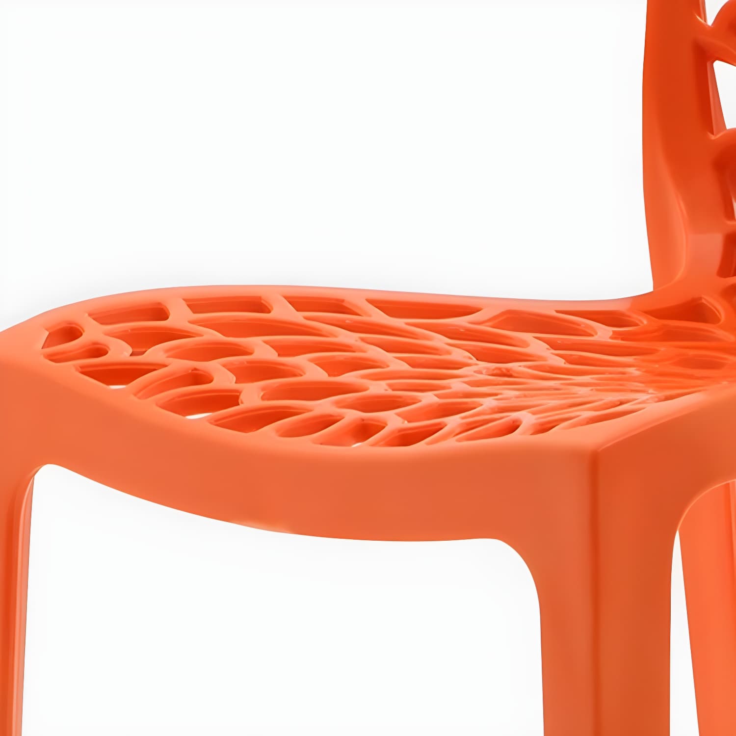 Scandinavian Style Plastic Side Chair with Armless Design Suitable for Kitchen & Dining - image 13