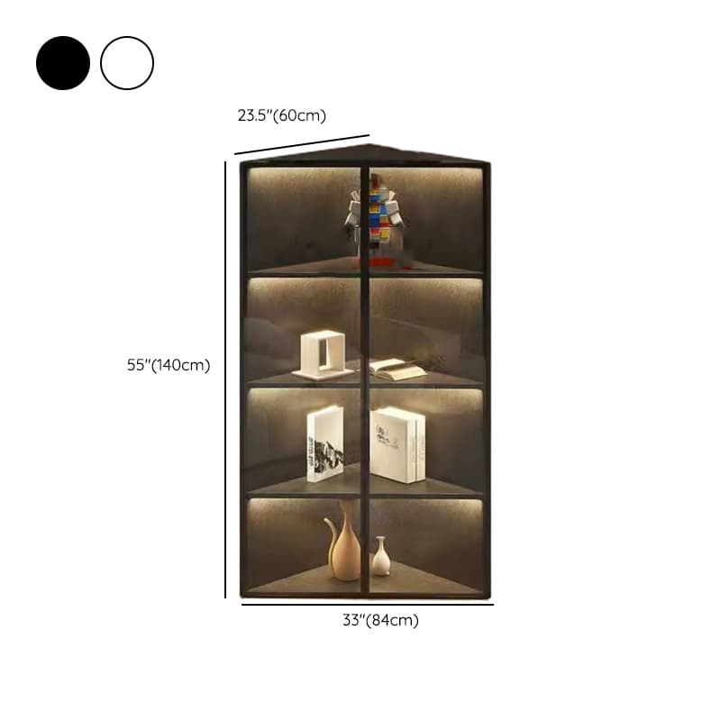 Nook Watertight Scratch-proofed Utility Storage Cabinet with Hutch, Glass-panel Door in Gray/Chalk, Stain Resistant - image 11