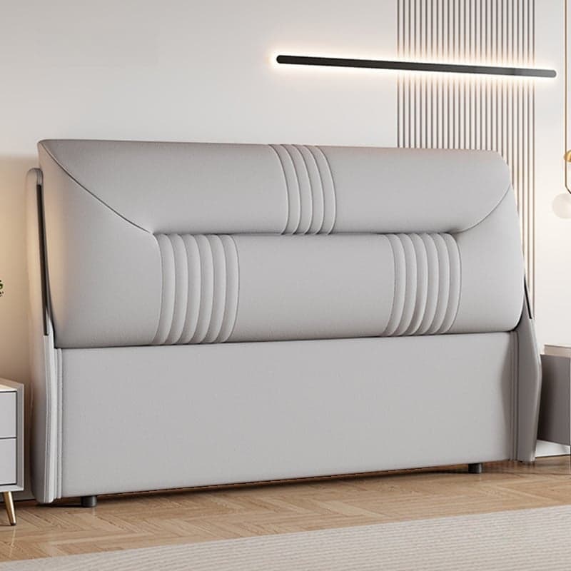 Modish Style Panel Headboard in Timber with No Distressing, Rectangle Shape for Queen/Twin XL Bed, Featuring Sponge Upholstery Fill and Standard Height - image 5