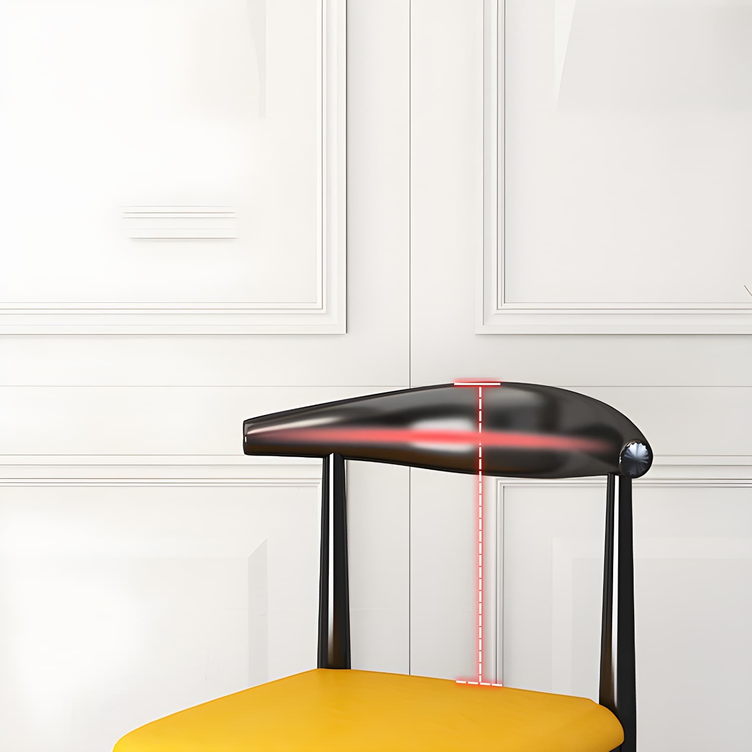 Indoor Open Back Dining Chair Industrial Upholstered Armless Chair - image 23