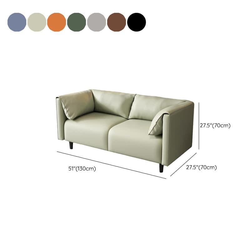 Drawing Room Loveseat with Light Gray/Olive Green/Amber Color Upholstery and Armrest - image 16