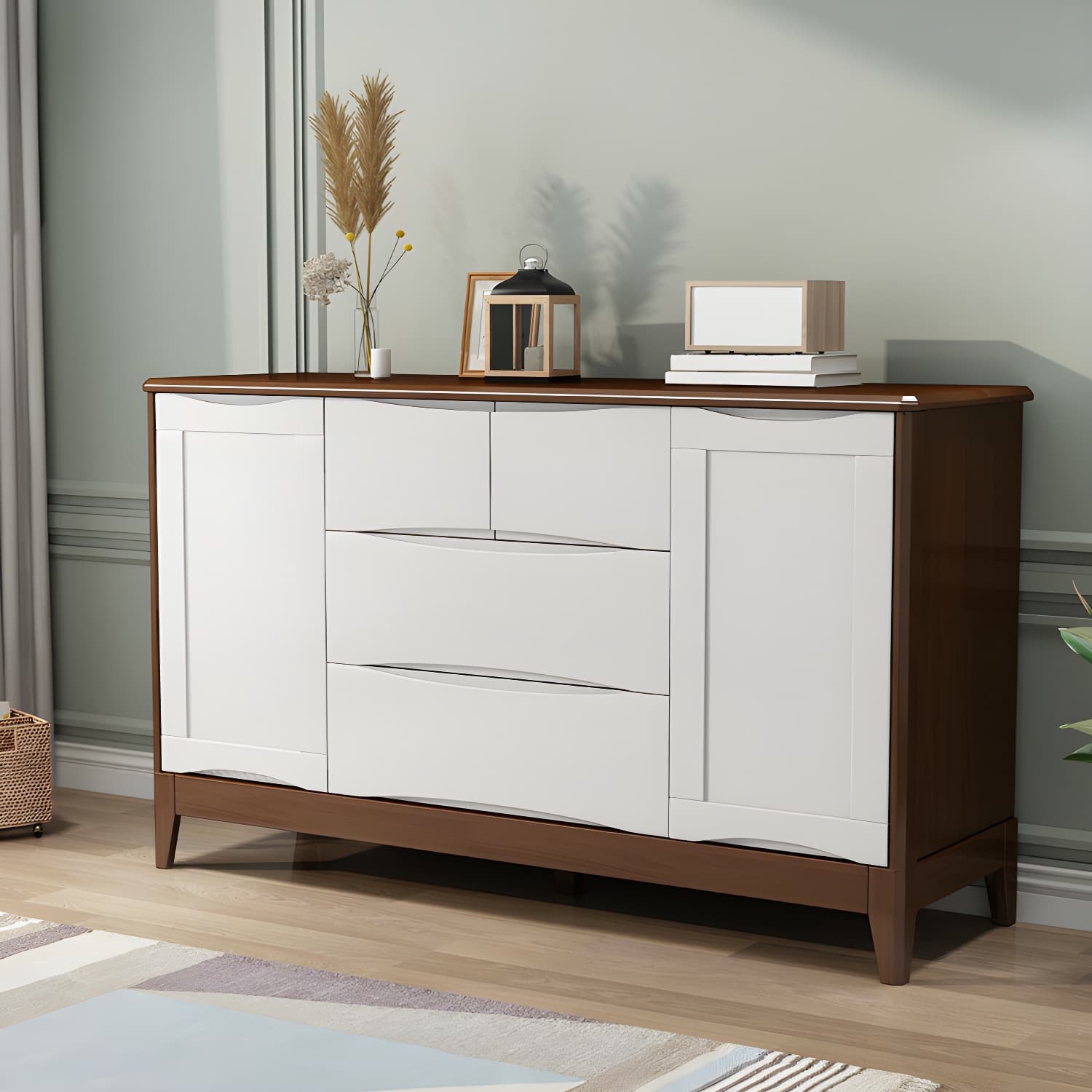 29.5"Tall 4 - Drawer Accent Cabinet, Wooden Rectangle Cabinet - image 14