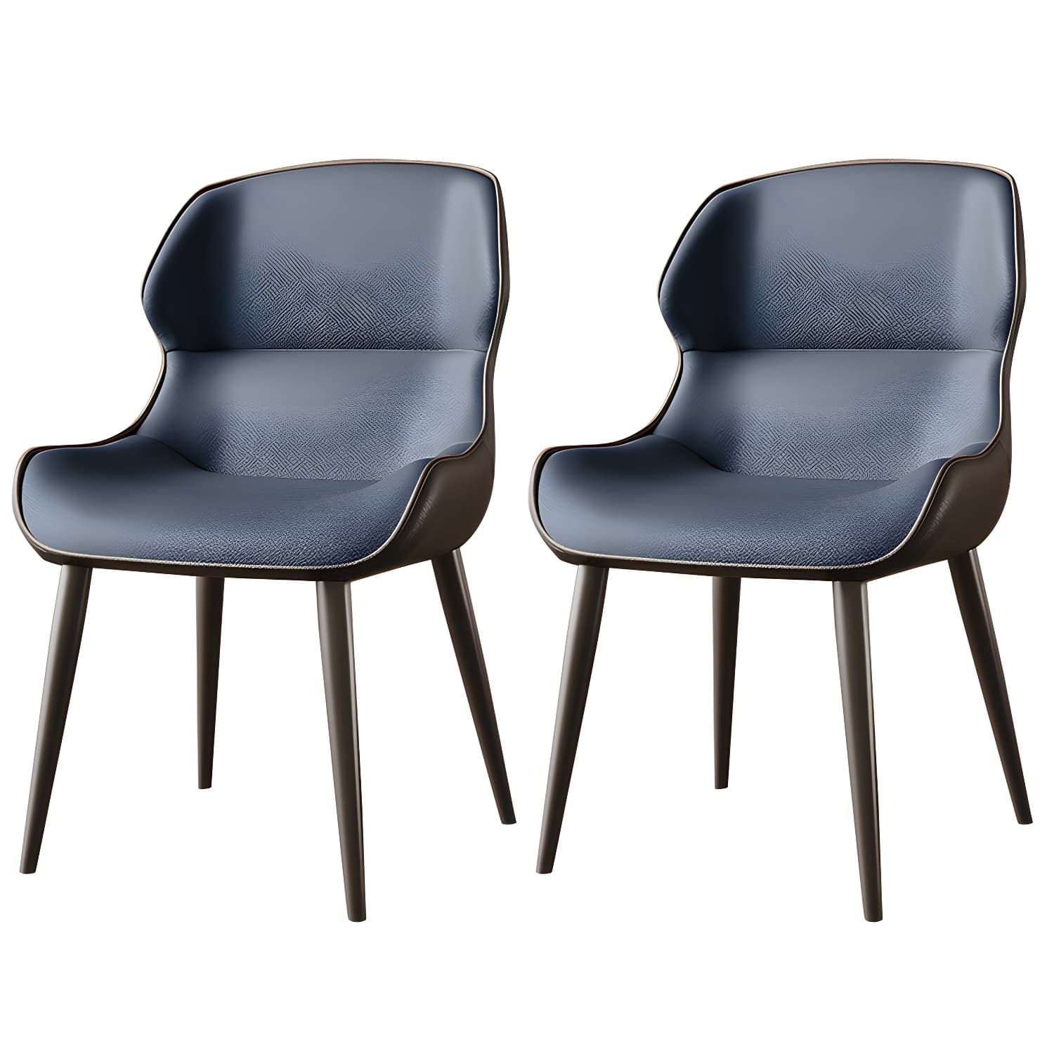 Brasserie Contemporary Faux Leather Dining Chair Parsons Chair in Matte Finish - image 3