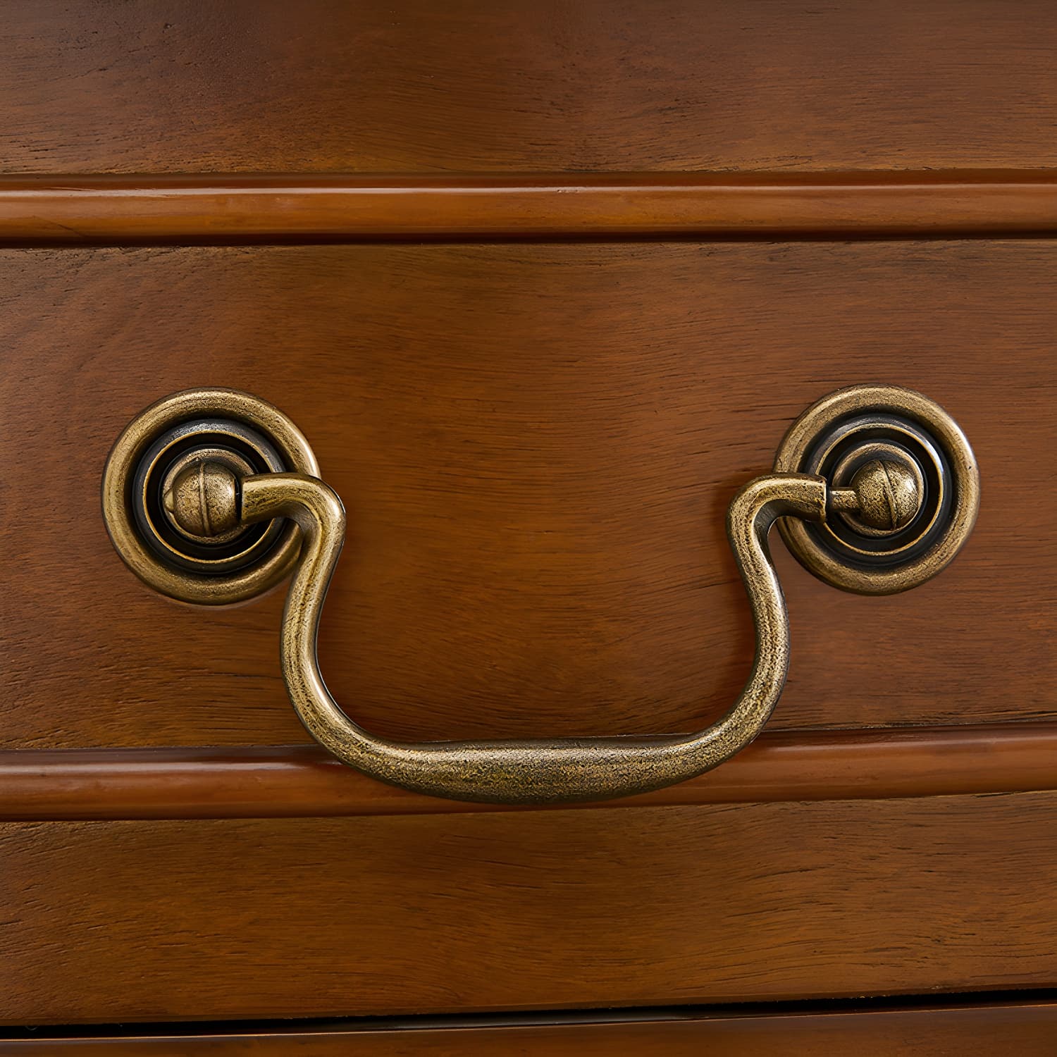 Mid-century Modern Brown Corner Cabinet, Wooden Accent Cabinet with Shelves - image 9