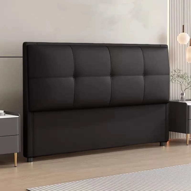 Simplistic Style Panel Headboard with No Distressing, Piled Tufted Rectangular Design for Twin/Queen/Full Bed, Featuring Sponge Upholstery and Standard Height