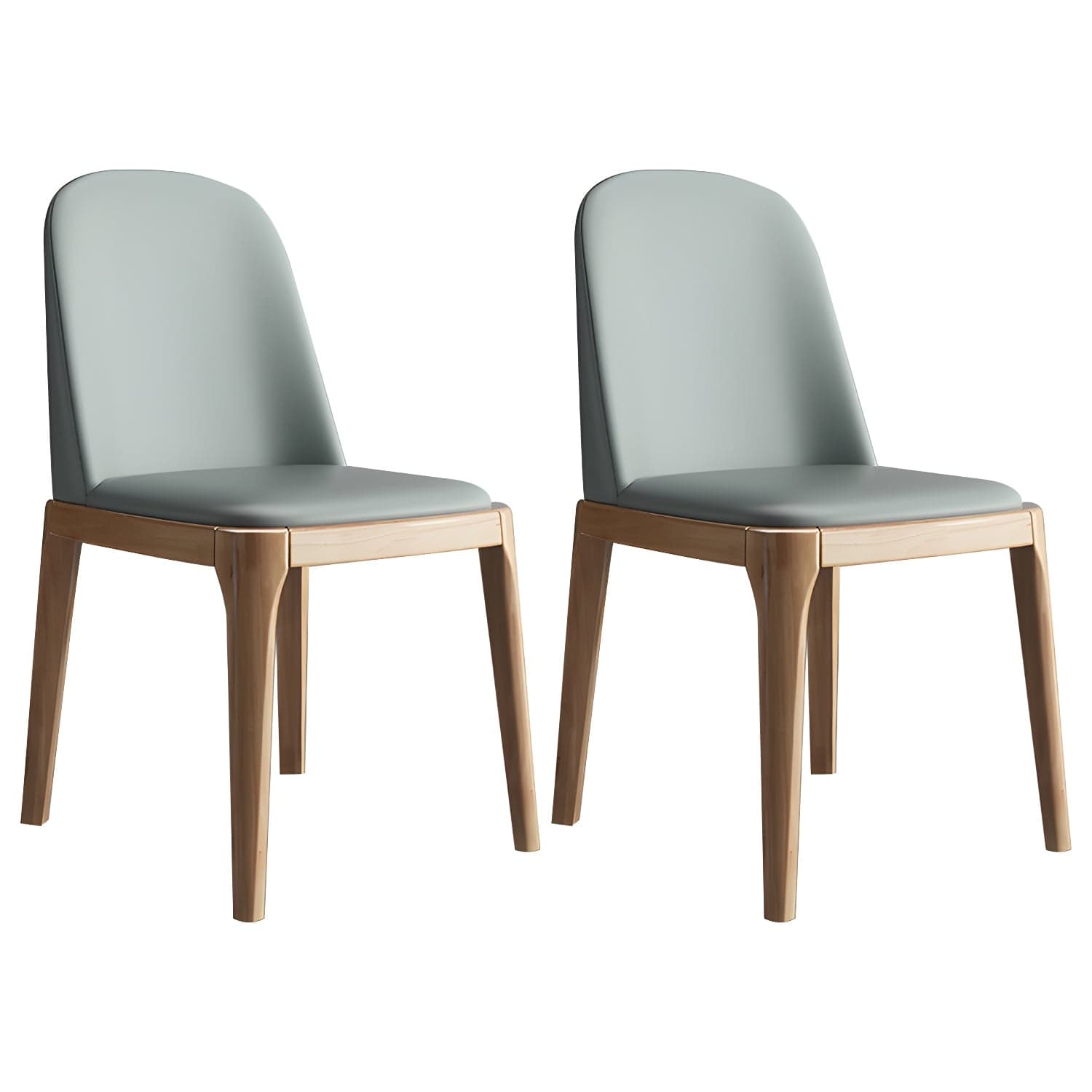 Scandinavian Home Side Chair Parsons Back Wood Armless Dining Room Chair - image 9