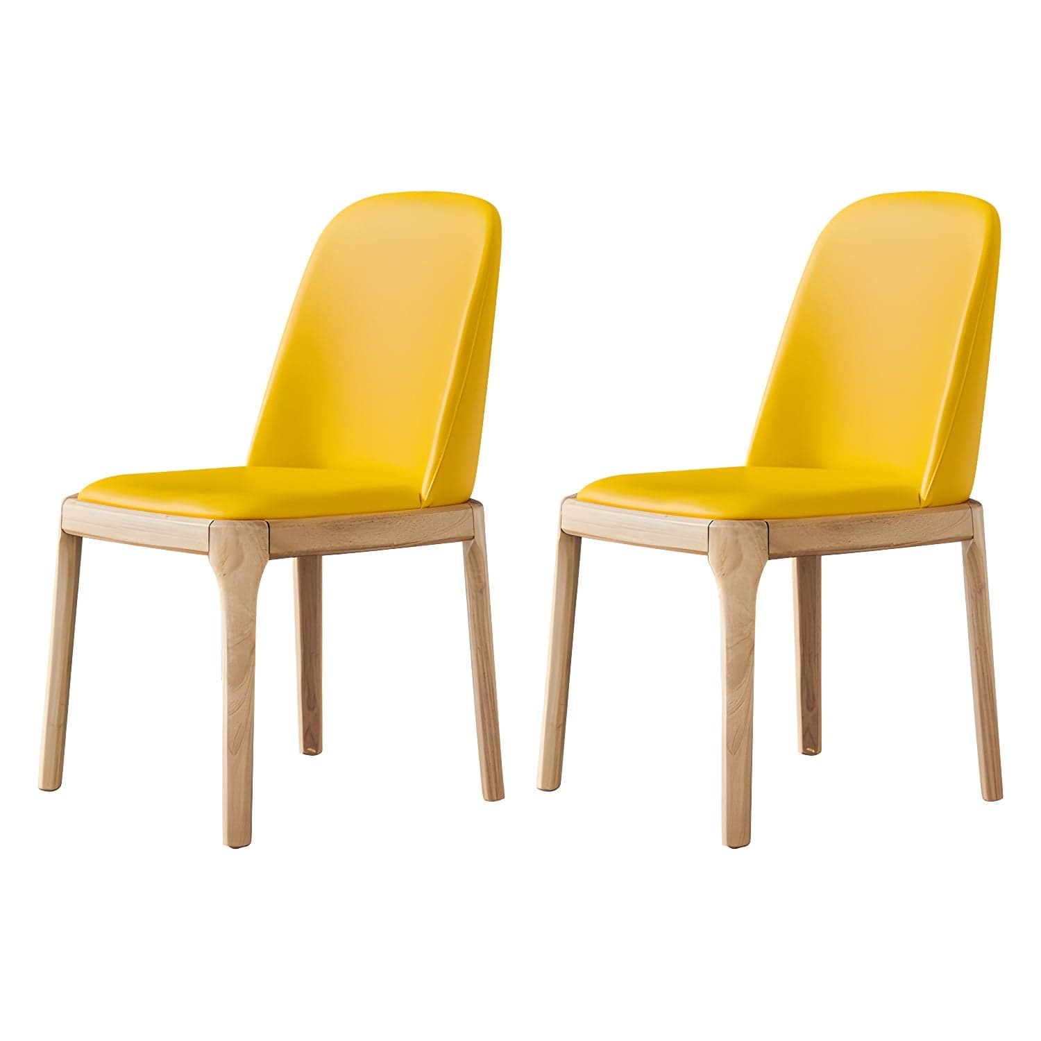 Industrial Home Leather Side Chair Matte Finish Parsons Dining Chair (Set of 2) - image 15