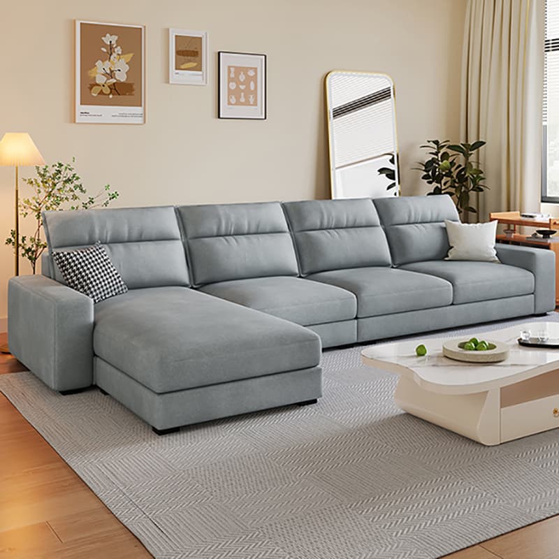 Modern Left L-Shape Latax/Sponge Cushioned Corner Sectional Parlor