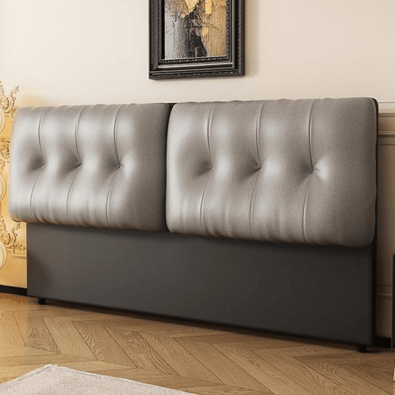 Simple No Distressing Queen(60"W x 80"L)/Full(54"W x 75"L)/Twin XL(38"W x 80"L) Standard（36-55“） Rectangular Decorative-stitched Panel Headboard with Cotton Filling