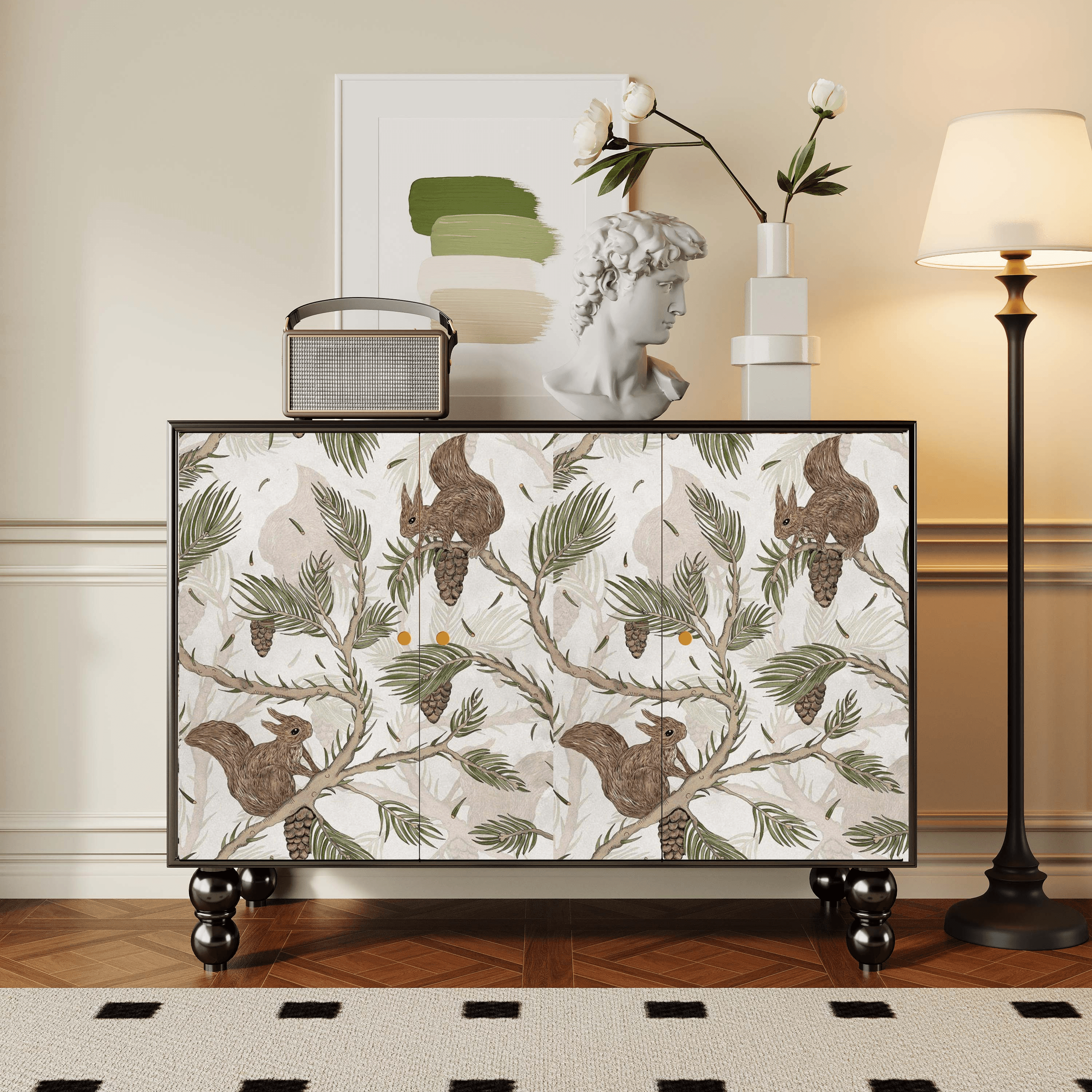 Parlor Detached Sideboard with Six Internal Shelves and Benchtop - image 21
