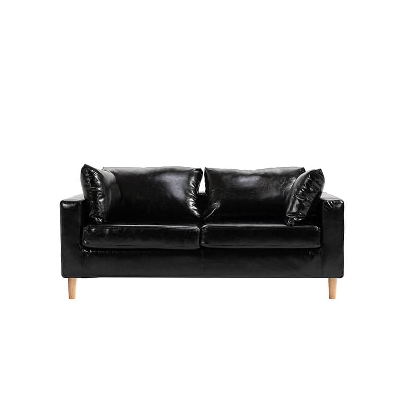 Contemporary Beige/Khaki/Gray Solid Color Standard Sofa with Storage, Wide Pillow Back and Square Arm