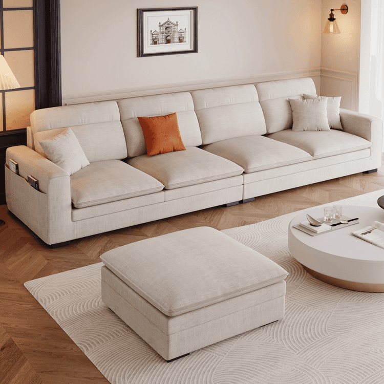 L-Shape/Straight Sofa Recliner/Sofa Couch with Concealed Support and Pine Wood Frame - image 16