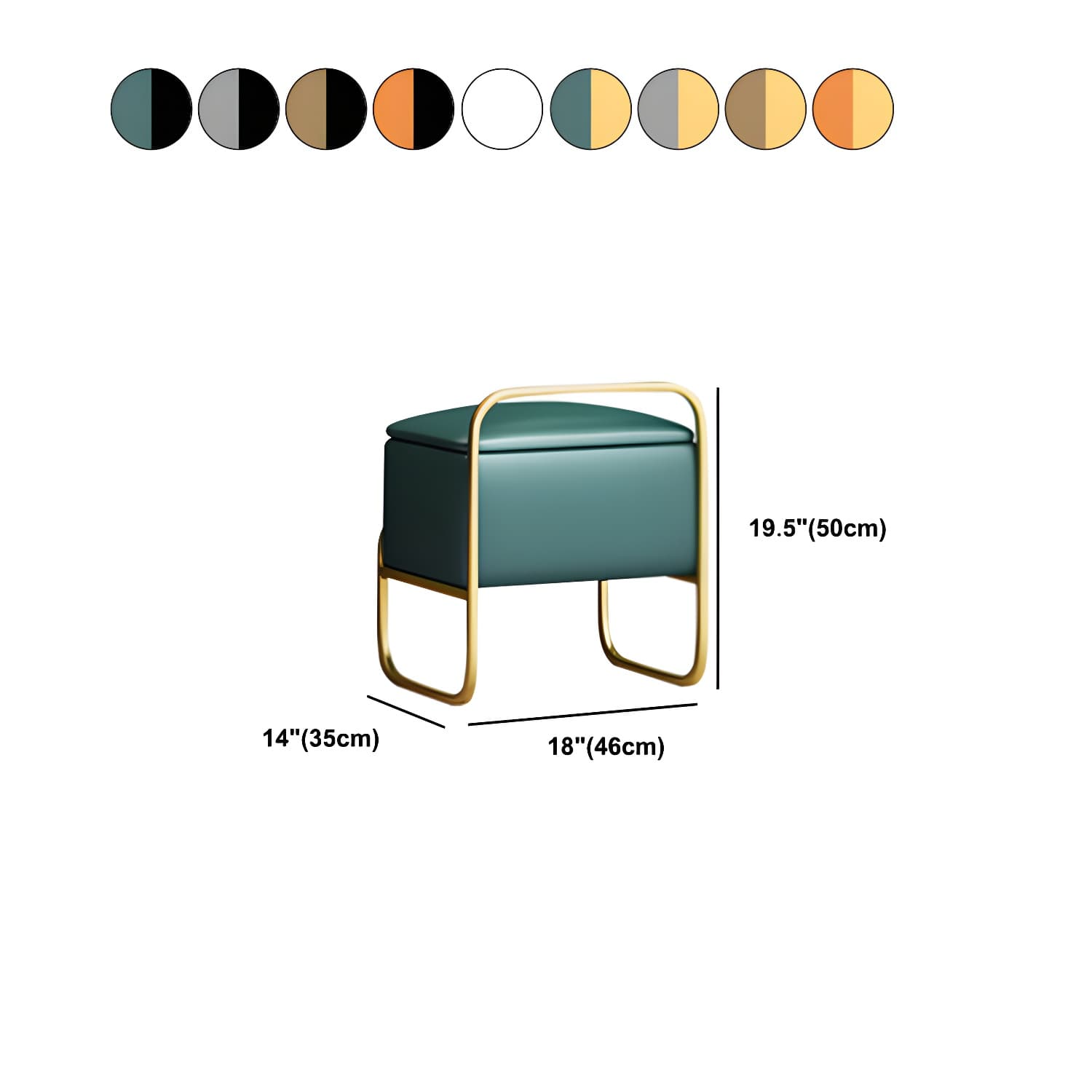 3 Drawers Make-up Vanity Set, 28.74" H Leather Vanity with Stool & Mirror - image 25