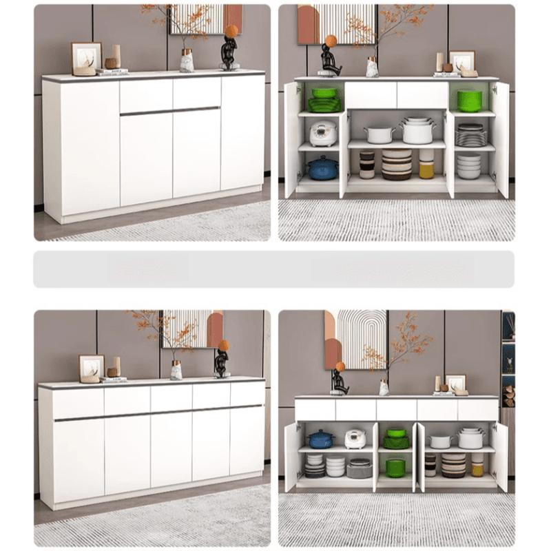 Four Internal Shelves/Two Internal Shelves & 4 Doors/5 Doors & 2 Drawers/5 Drawers Standard Sintered Stone Sideboard with Compartment - image 7