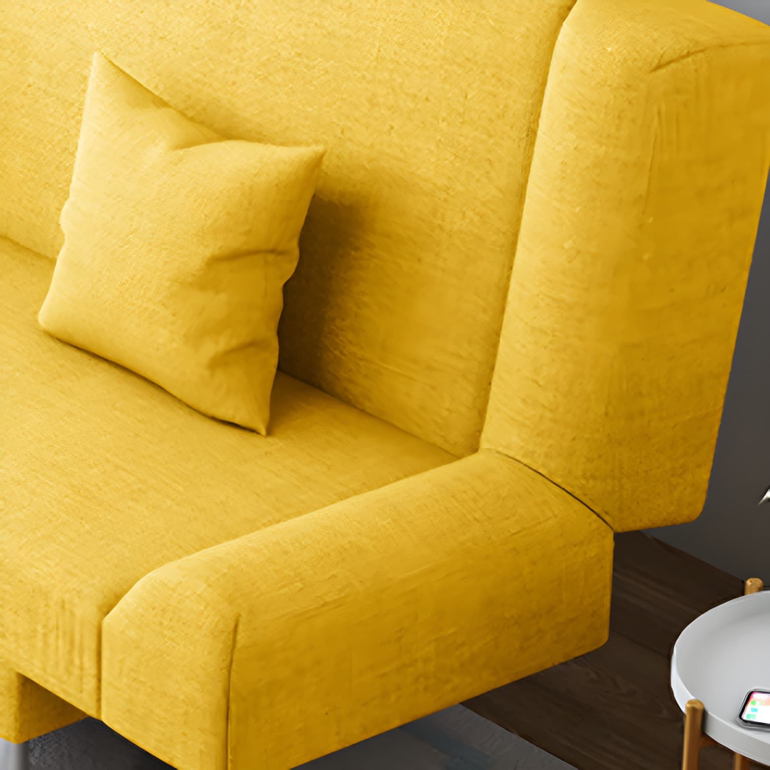 29.53"H Linen Armless Convertible Sleeper Sofa Bed for Living Room - image 19