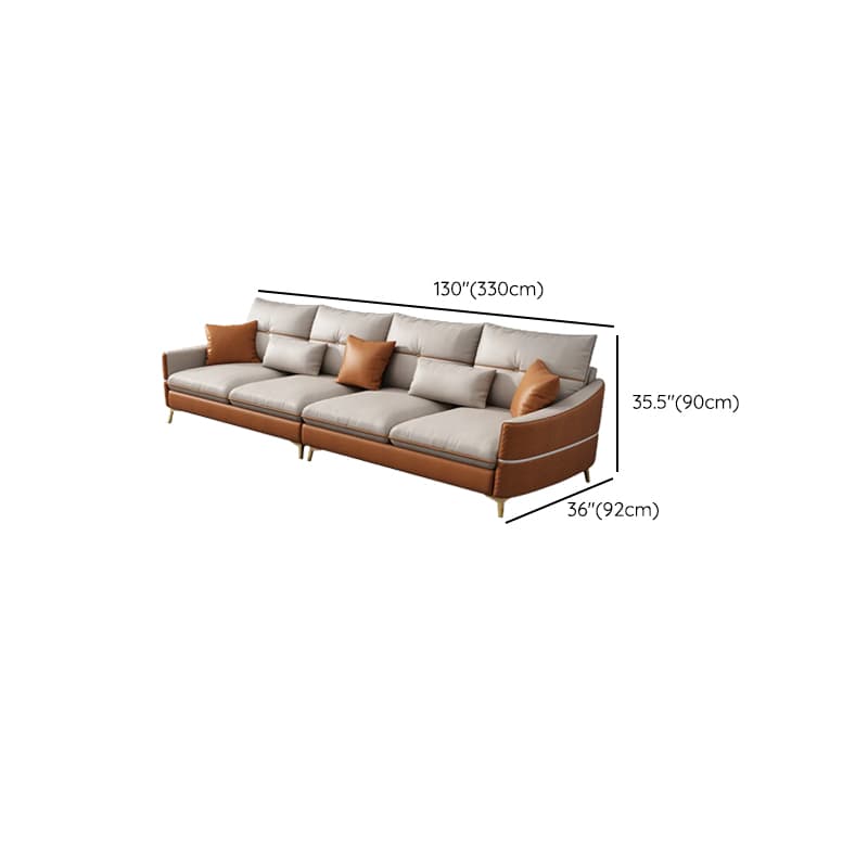 Straight/L-Shape Sofa/Sofa Chaise with Horizontal/Right Orientation, Sloped Arms, and Stitch-tufted Detailing - image 12