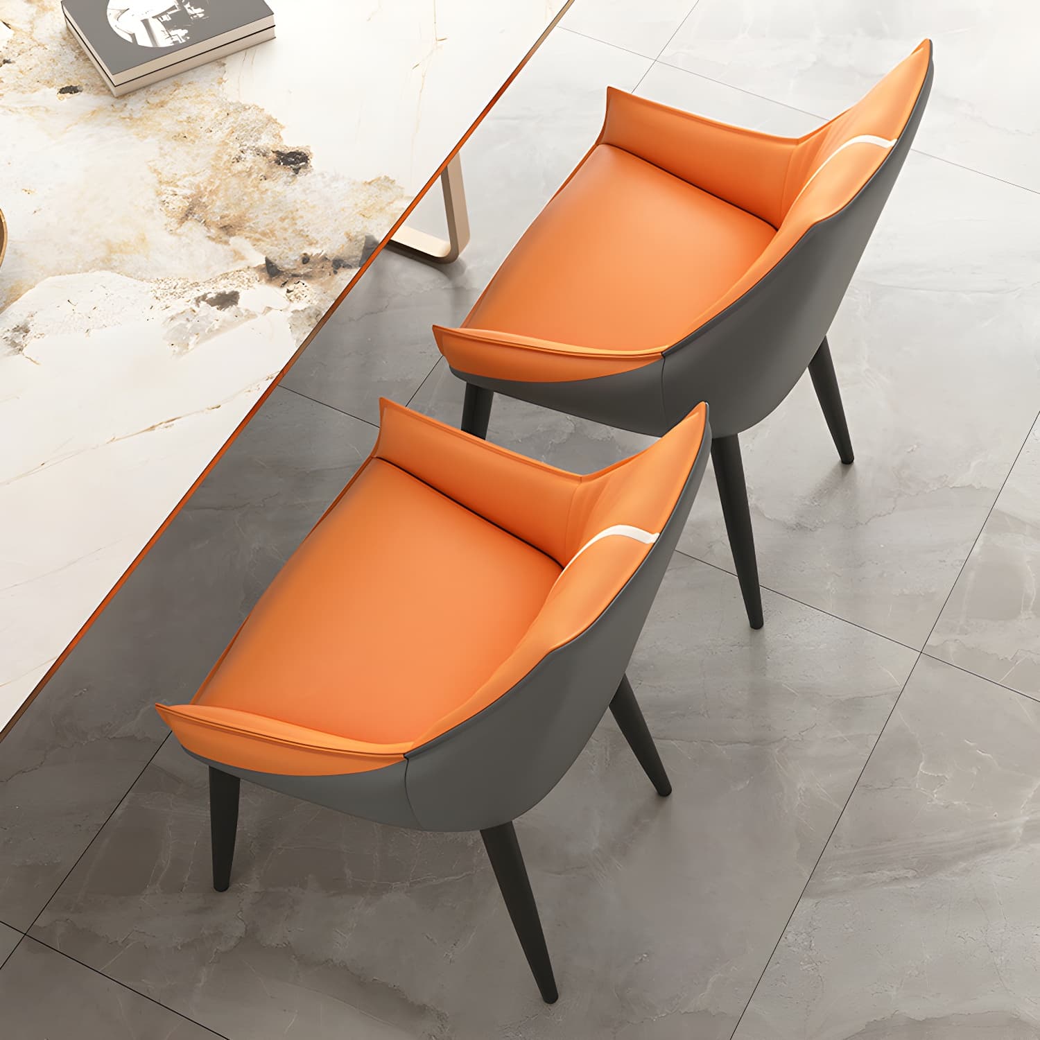 Glam Style Parsons Back Upholstered 4 Legs Home Use Dining Side Chair - image 11