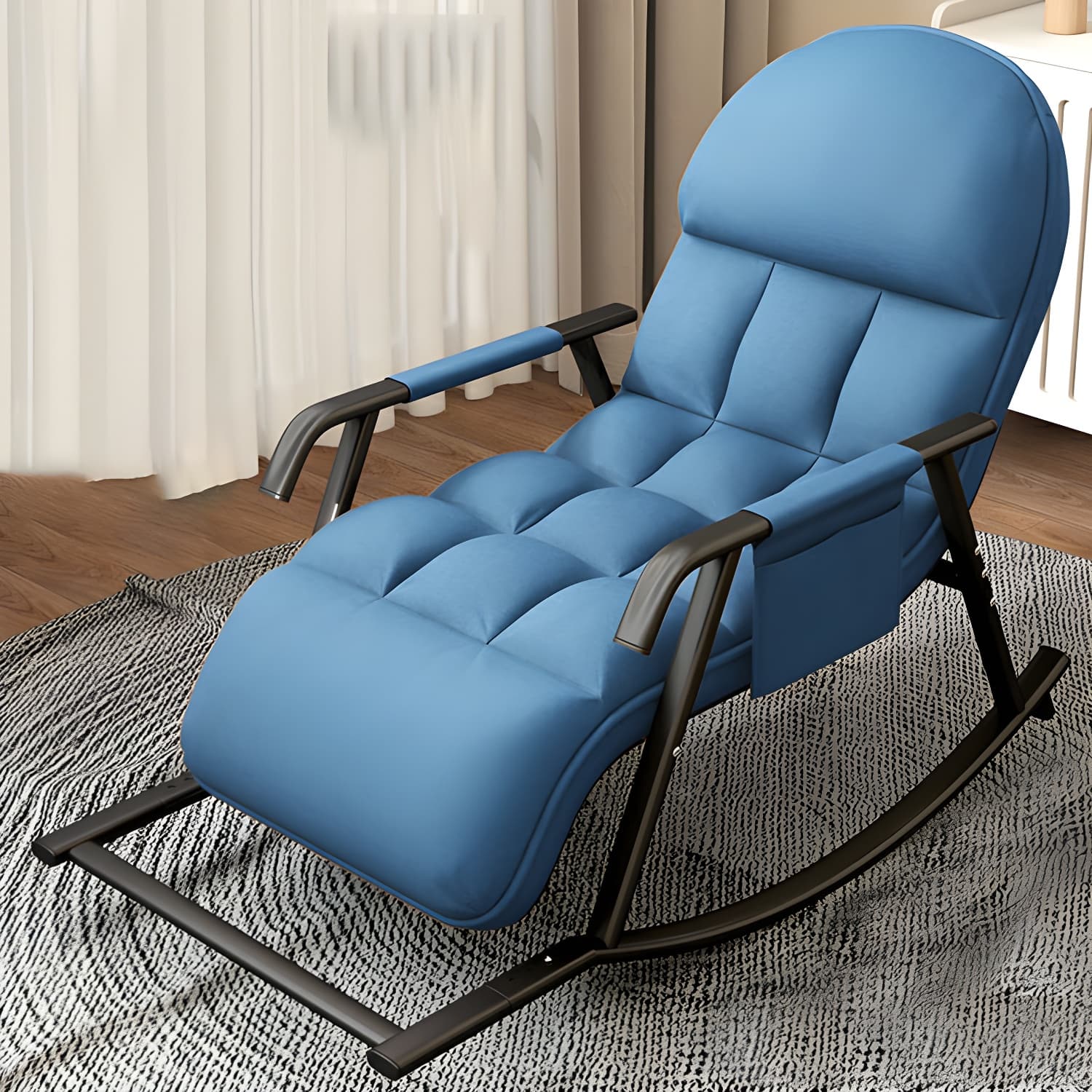 Elegant Modern Upholstered Rocking Chair - Stylish Home Decor with Fun Freshness - image 18