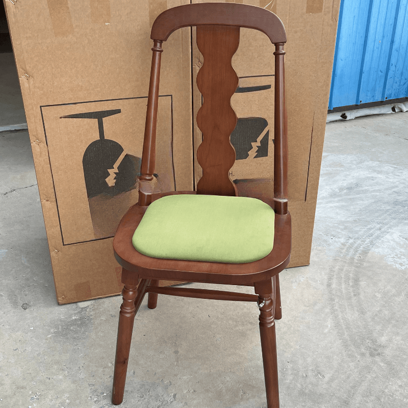 Drawing Room Framed Side Chair with Slat Back