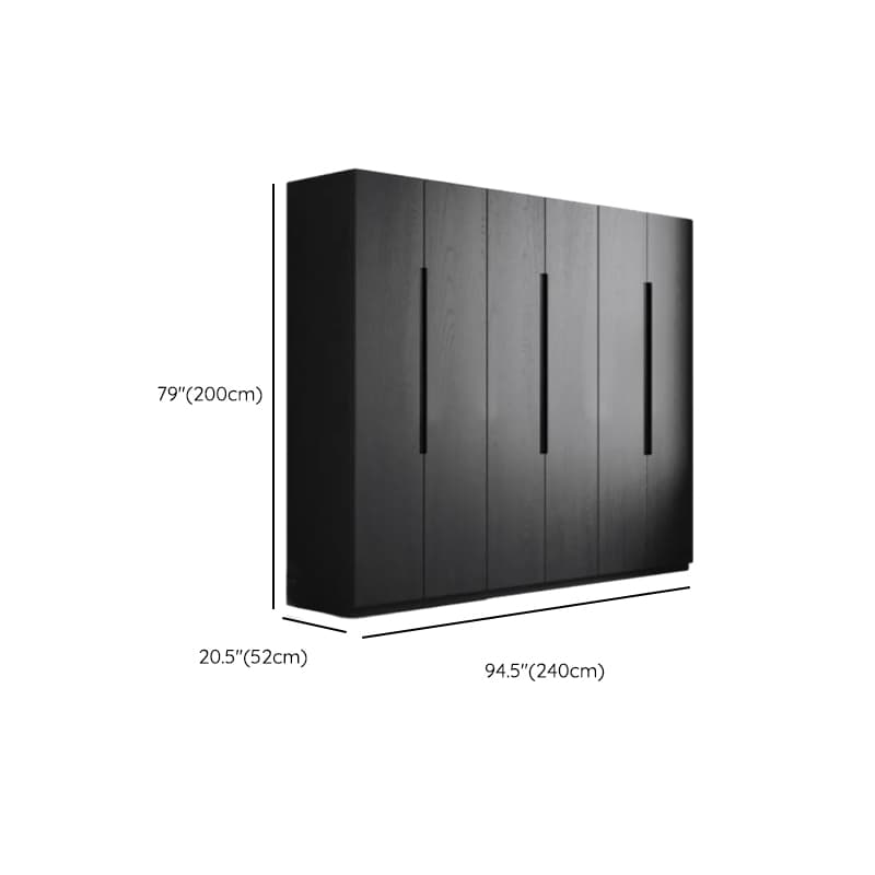 Ink Trendy Timber Wardrobe Armoire with Soft Close Drawer and Door, Interior Shelves, Clothing Rod - image 19