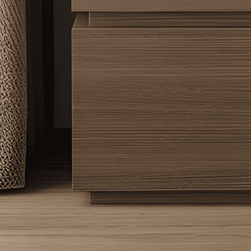 Organic Modern Nightstand With Drawer Organization Featuring 3 Drawers and Real Wood Countertop - image 10