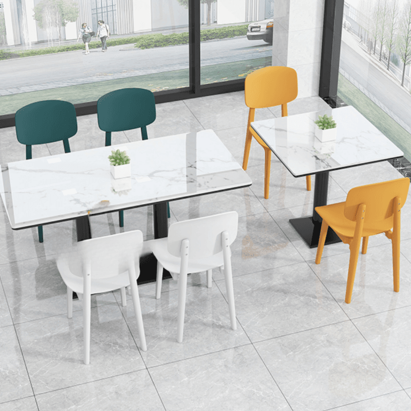 Minimalist/Luxurious Dining Table with Slate Stone Top, Fixed Table, Seats 4/2 - image 8