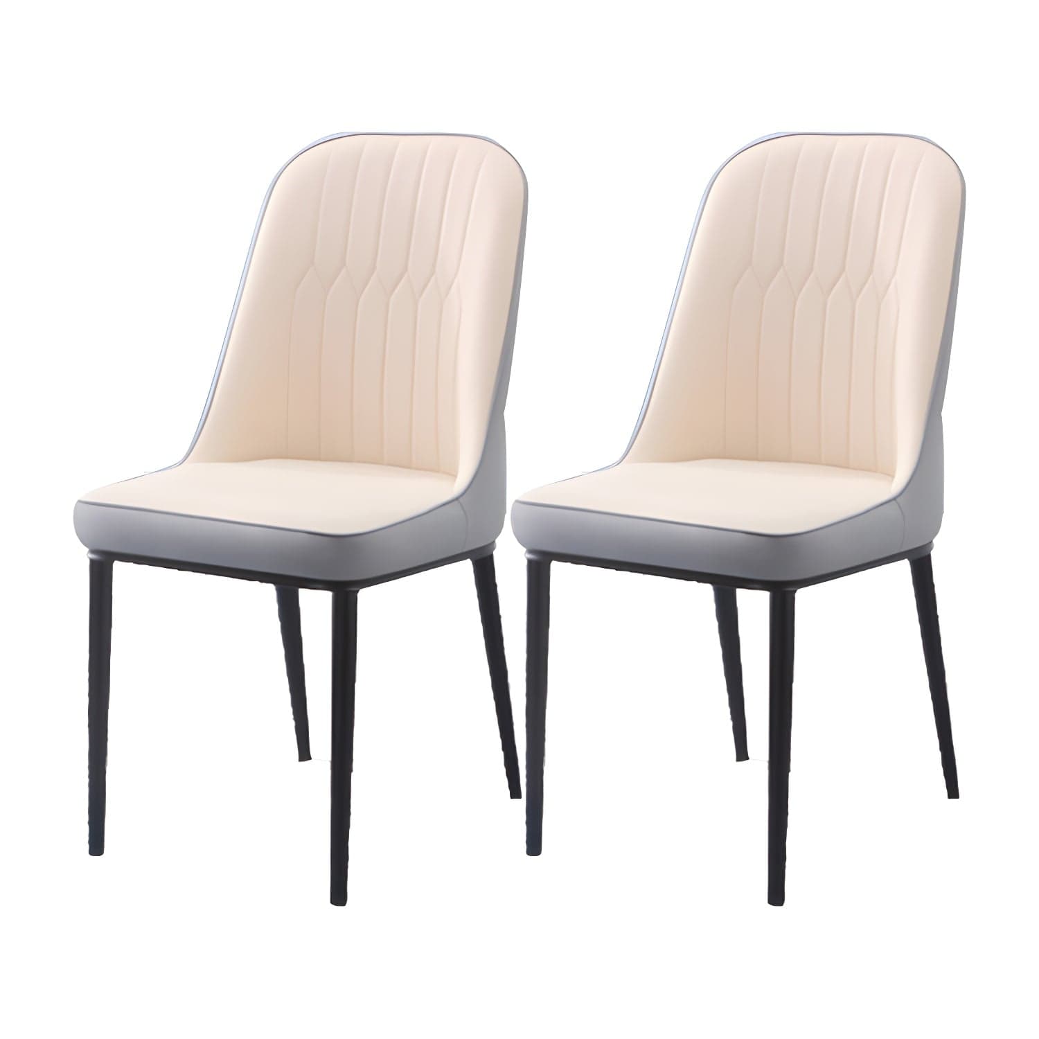 Scandinavian Indoor Side Chair Parsons Back Metal Upholstered Dining Room Chair - image 5