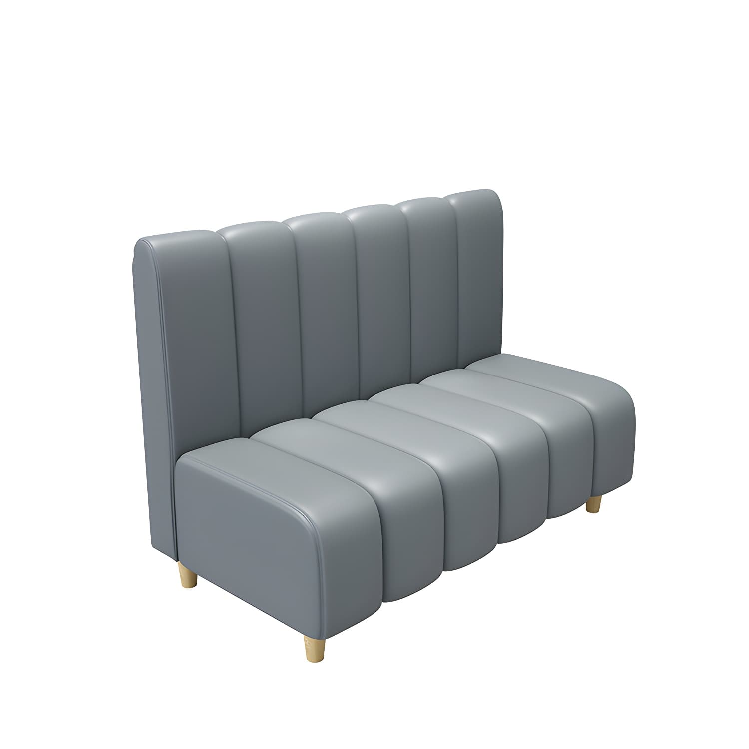 47.27"D x 25.59"W x 33.46"H Contemporary Glam 2-seat Sofa for Restaurant