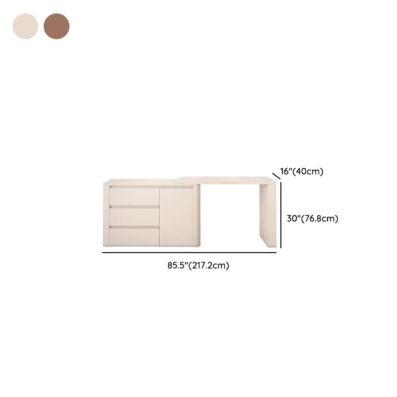 Modish Engineered Wood Large Makeup Vanity with 3 Drawers - image 13