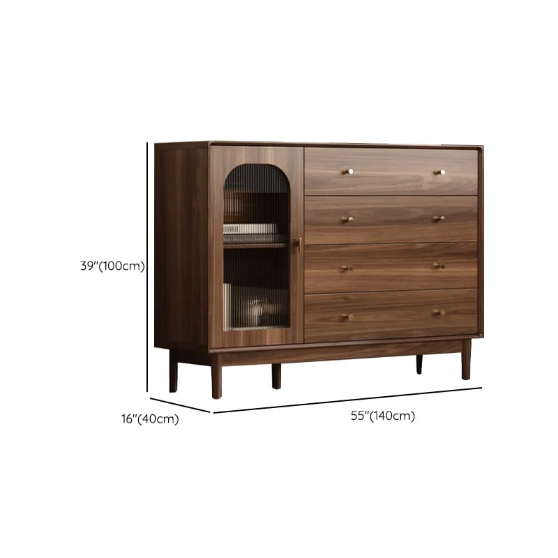 Antique Unattached Accent Cabinet Sitting Room with Drawers & Door - image 20