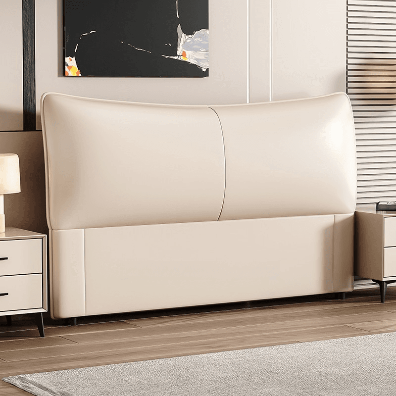 Modish Style Timber Panel Headboard with No Distressing, Rectangle Shape for King/Queen/Full Bed, Featuring Sponge Upholstery Fill and Standard Height - image 4
