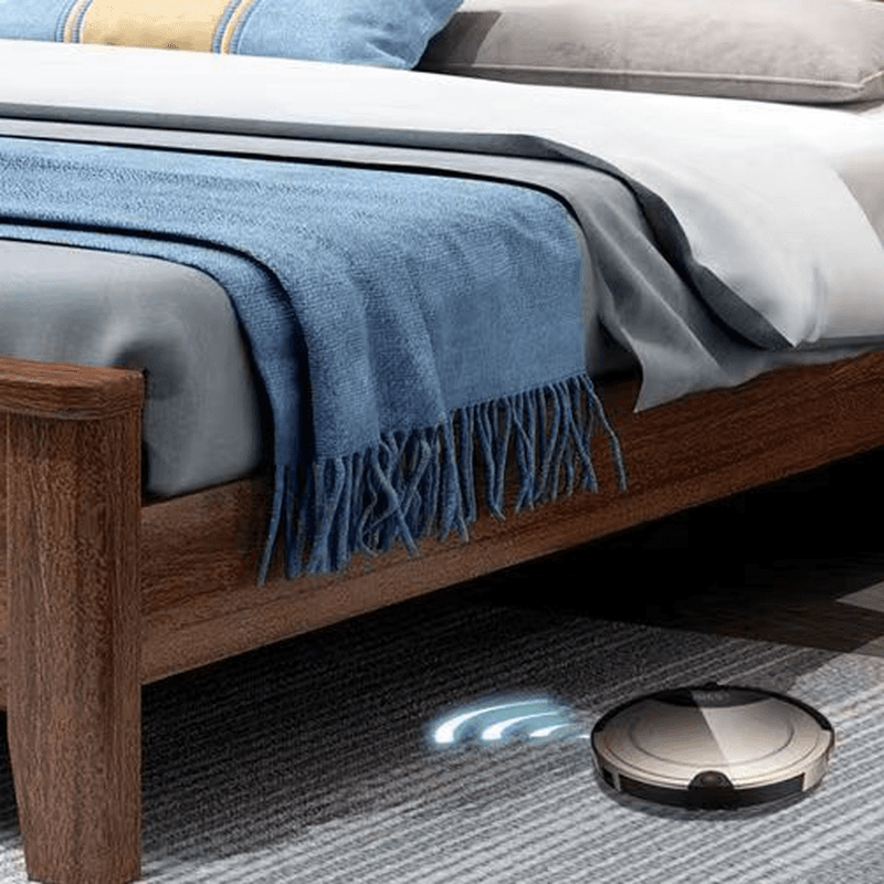 Old School Lumber Framed Solid Color Platform Storage Bed/Storage Panel Bed for Bedroom, 2 Storage Boxes Included/Not Included - image 4