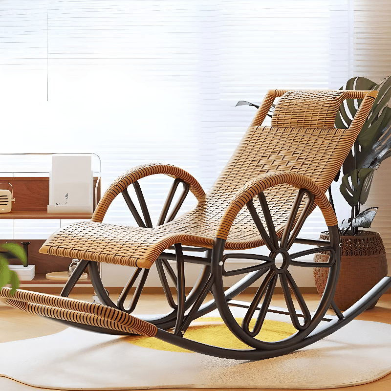 Simple Synthetic Rocking Chair with Scratch-tolerant Track Arm - image 17
