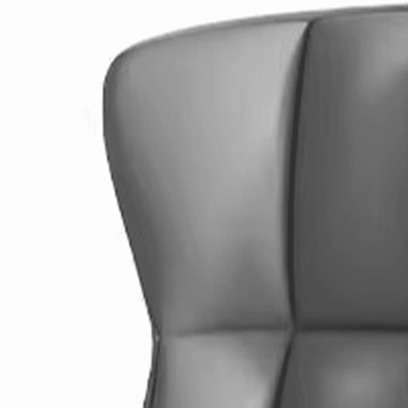 Casual/Lavish Side Chair with Wingbacked Upholstered Design and Steel Legs - image 12
